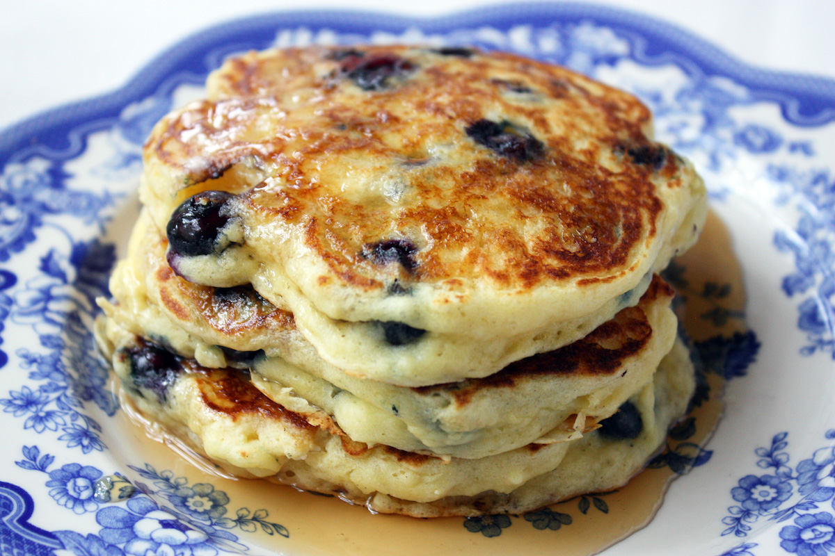 Blueberry Pancakes, Pancakes from Scratch | Jenny Can Cook