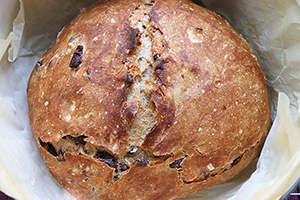 No Knead Greek Olive Bread