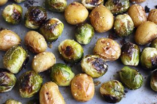 Roasted Brussels Sprouts & Potatoes