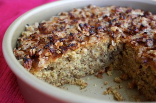 Oatmeal Snack Cake With Broiled Topping