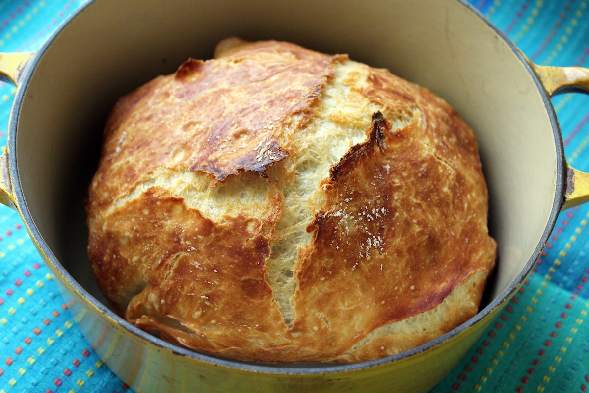 Fast No Knead Bread, Faster Dutch Oven Bread, Crusty Bread