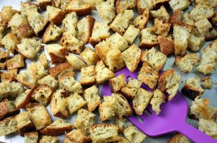 Homemade croutons