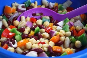 Rainbow Bean Salad