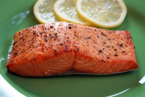 simple broiled salmon