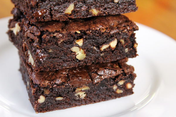 Dark Chocolate Fudge Brownies