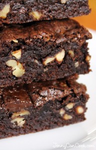 Dark Chocolate Fudge Brownies