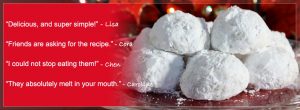 Christmas Pecan Balls - Snowballs