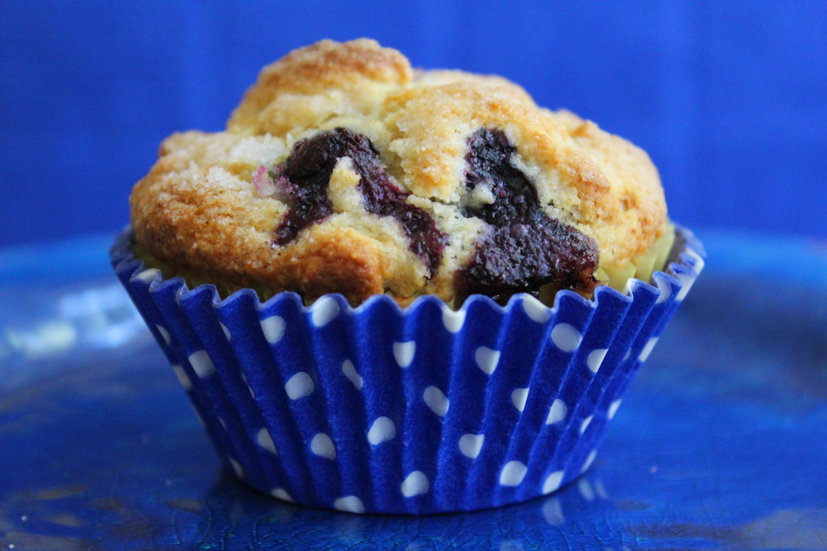 Whole Wheat Blueberry Muffins, Healthy Muffins | Jenny Can Cook