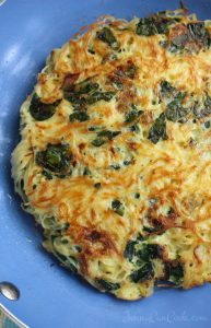 Pasta Frittata with Spinach