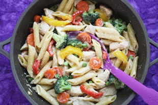 One Pot Chicken Veggie Pasta