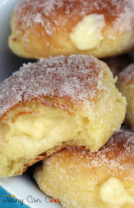Custard Filled Baked Donuts