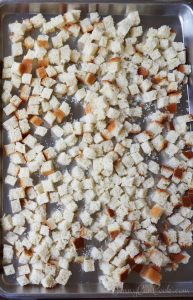How to Dry Bread Cubes for Stuffing