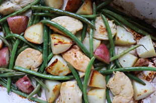 Greek Lemon Chicken, Potatoes & Green Beans