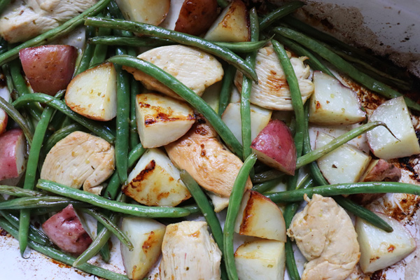 Greek Lemon Chicken, Potatoes & Green Beans