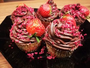 Chocolate_strawberry cupcakes